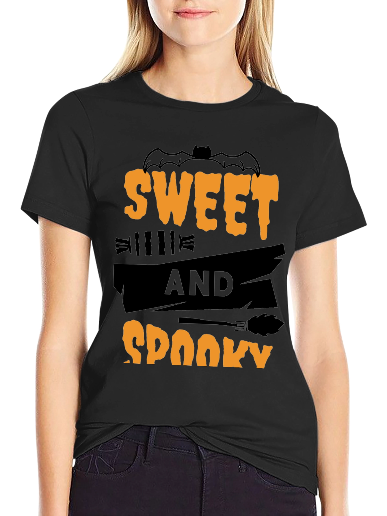 Sweet and Spooky Halloween Graphic Tee