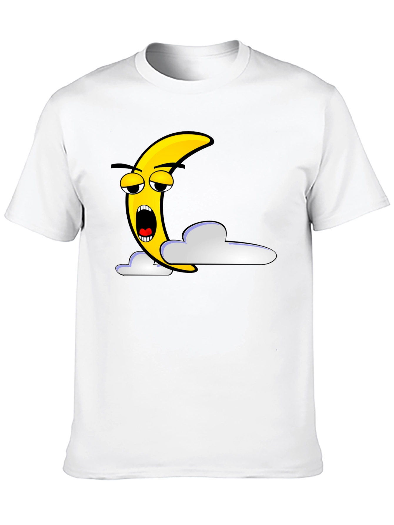 Sleepy Moon Graphic T-Shirt - Unisex Black Tee
