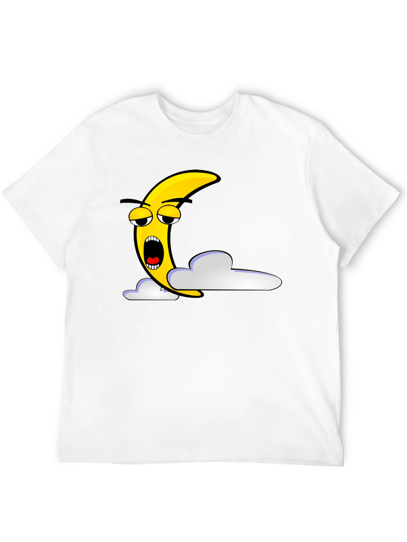 Sleepy Moon Graphic T-Shirt - Unisex Black Tee