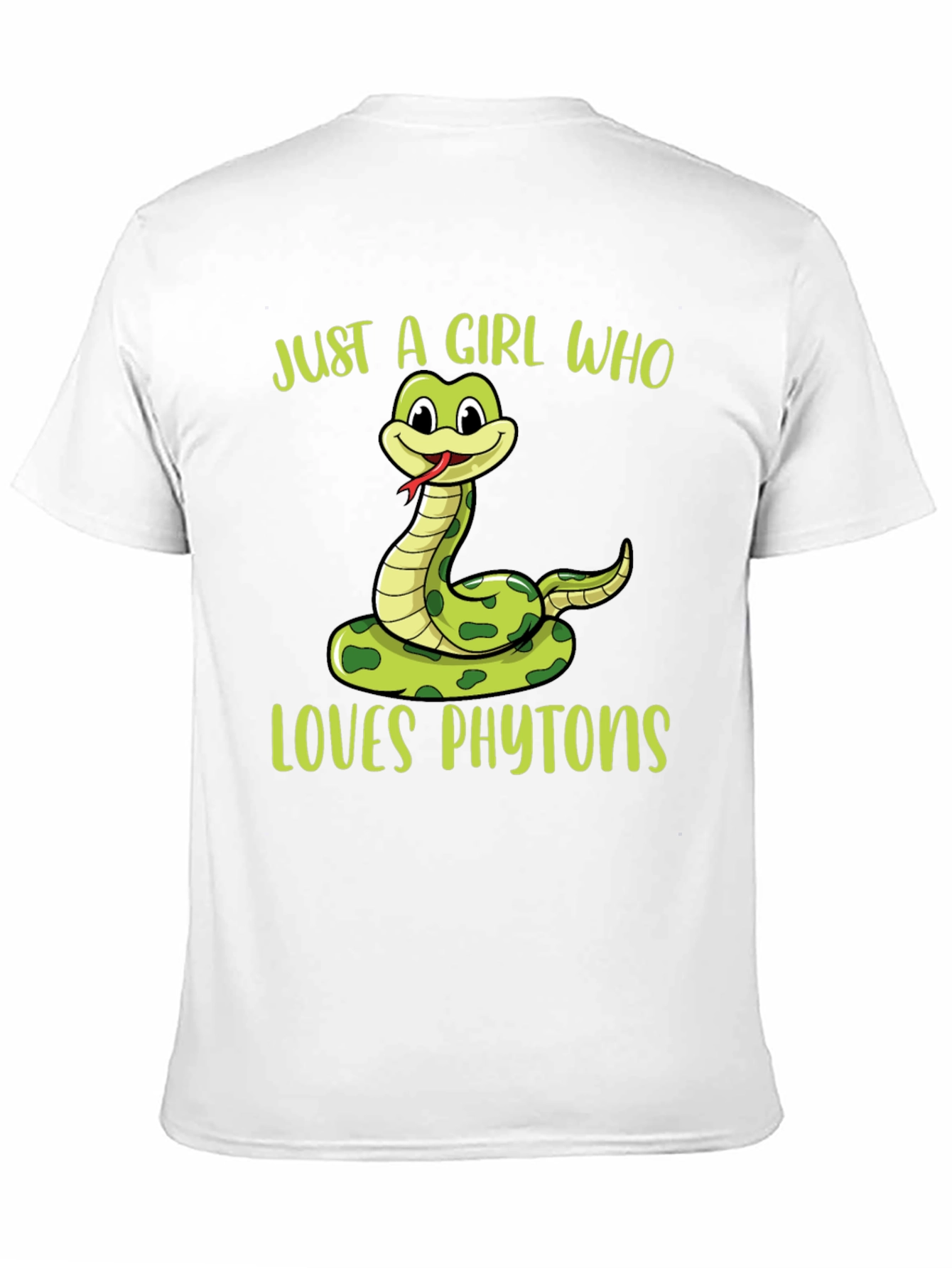 Just A Girl Who Loves Phytoons Black T-Shirt
