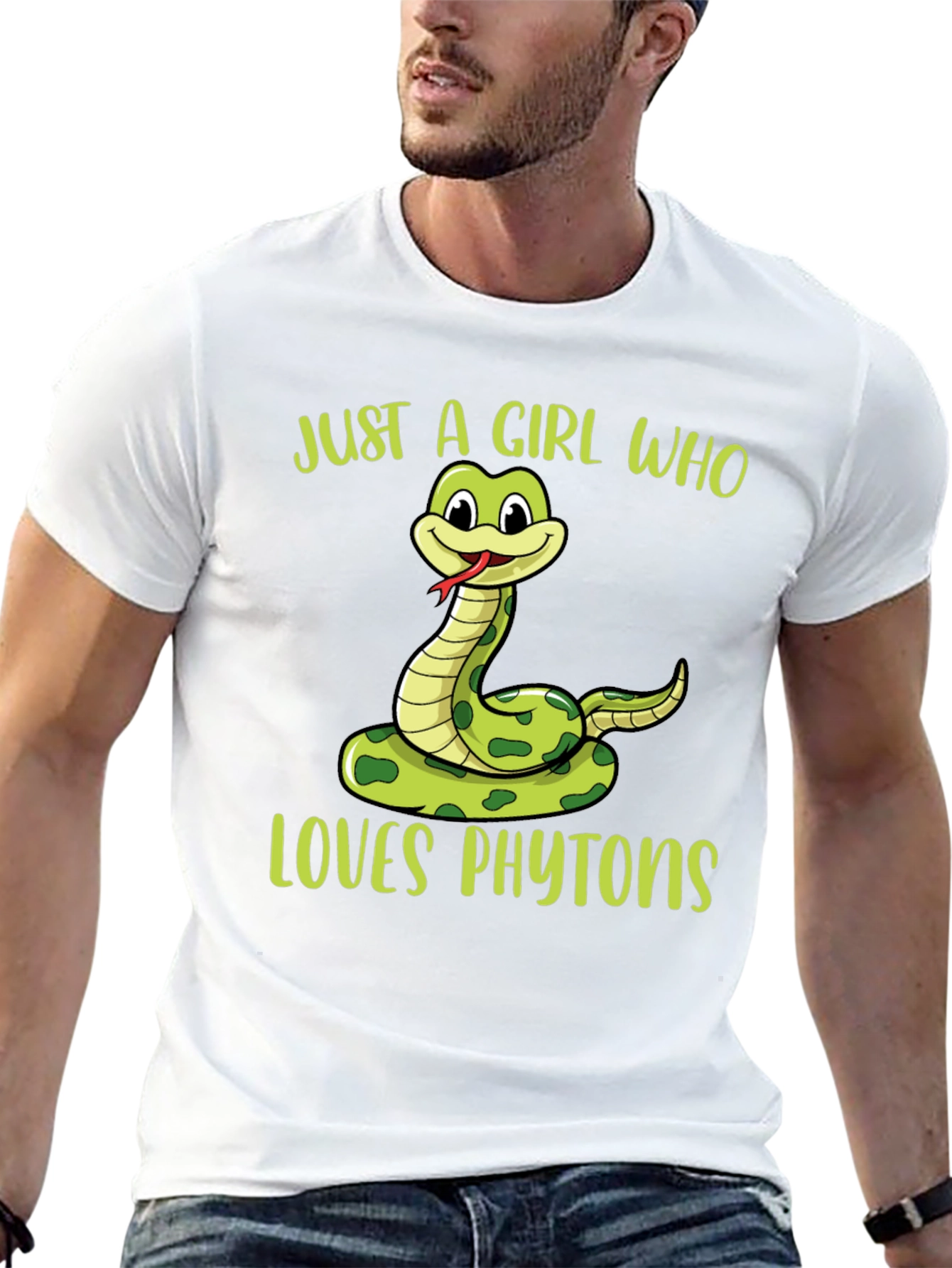 Just A Girl Who Loves Phytoons Black T-Shirt