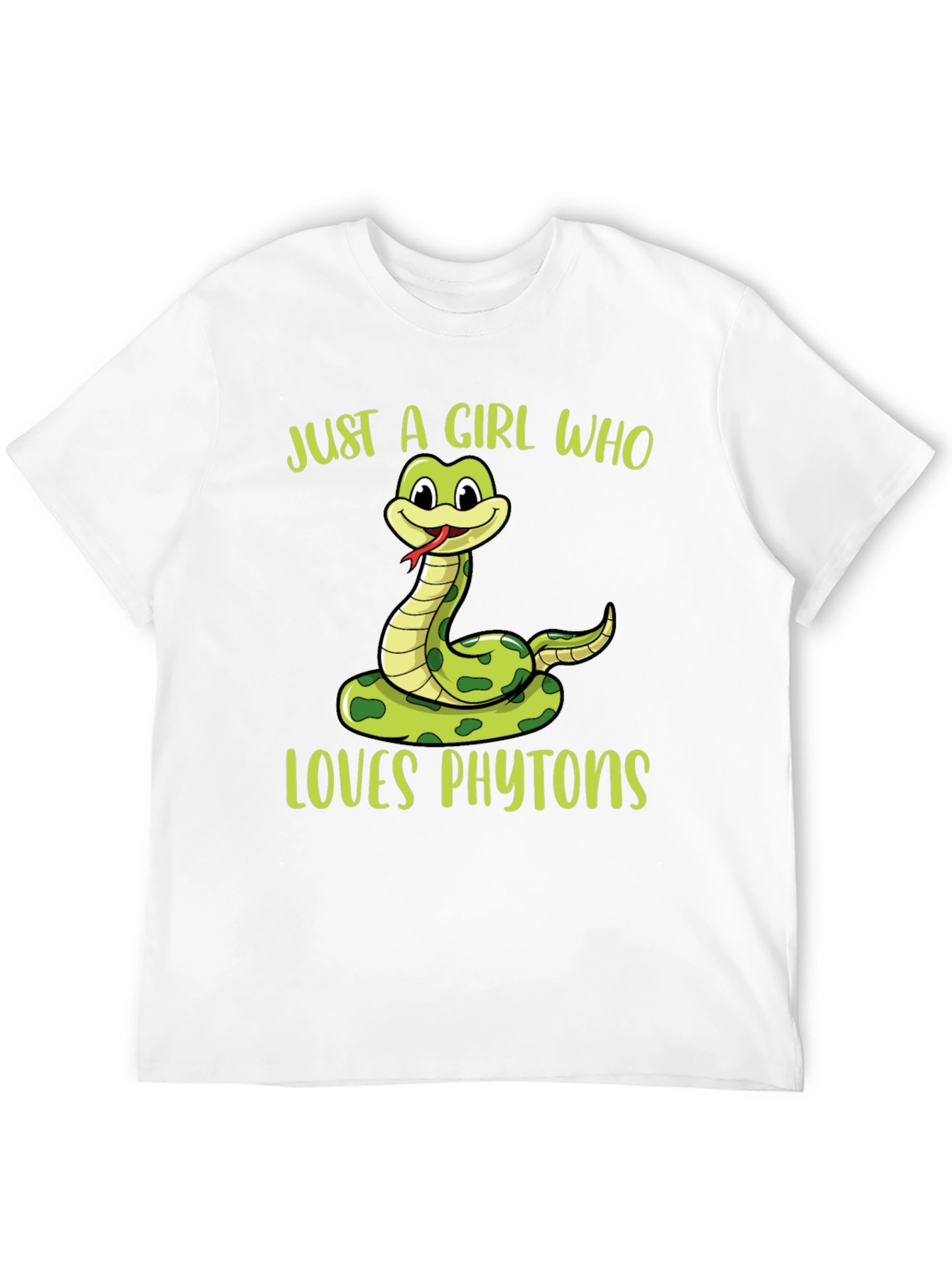 Just A Girl Who Loves Phytoons Black T-Shirt