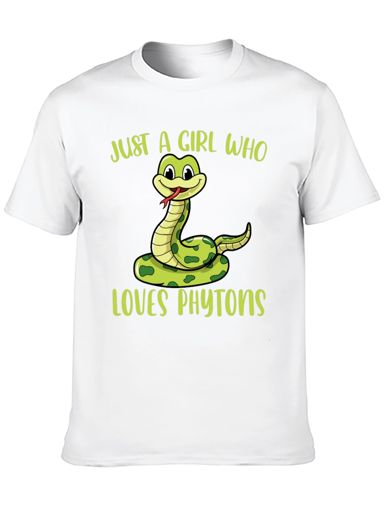 Just A Girl Who Loves Phytoons Black T-Shirt
