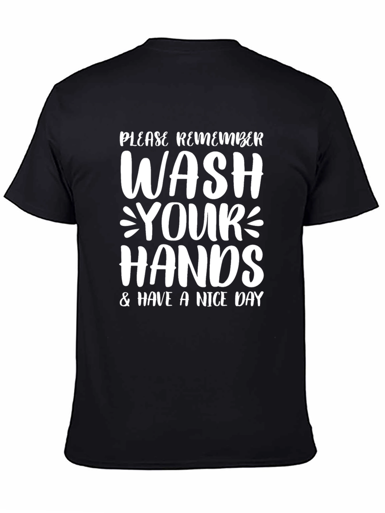 Wash Your Hands Black T-Shirt