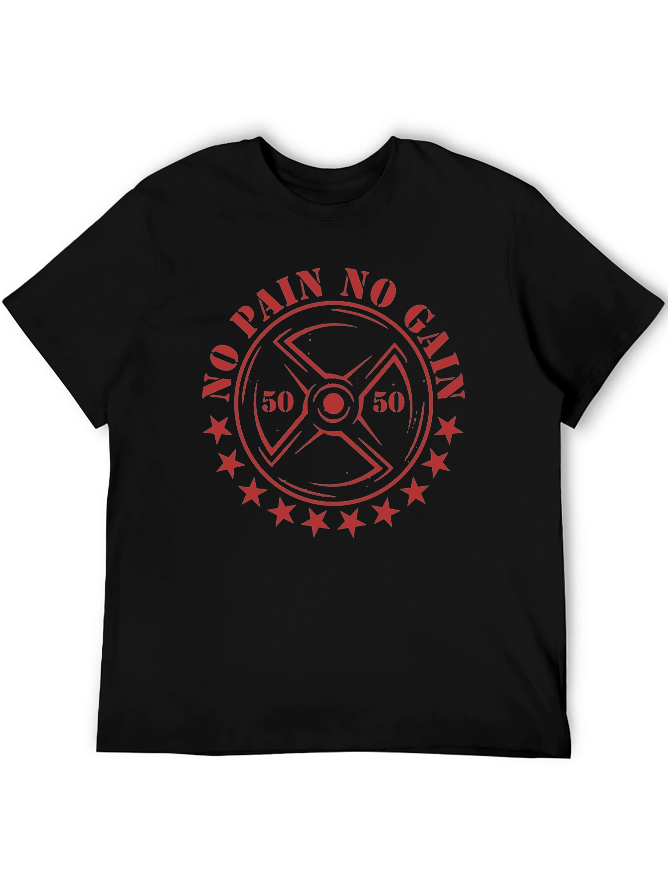 No Pain No Gain Graphic Tee - Black
