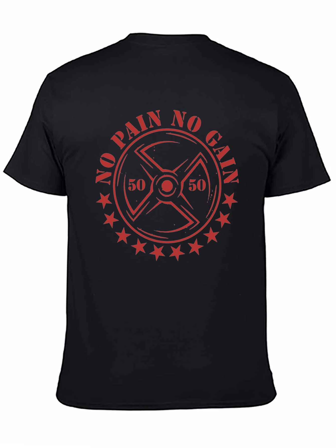 No Pain No Gain Graphic Tee - Black