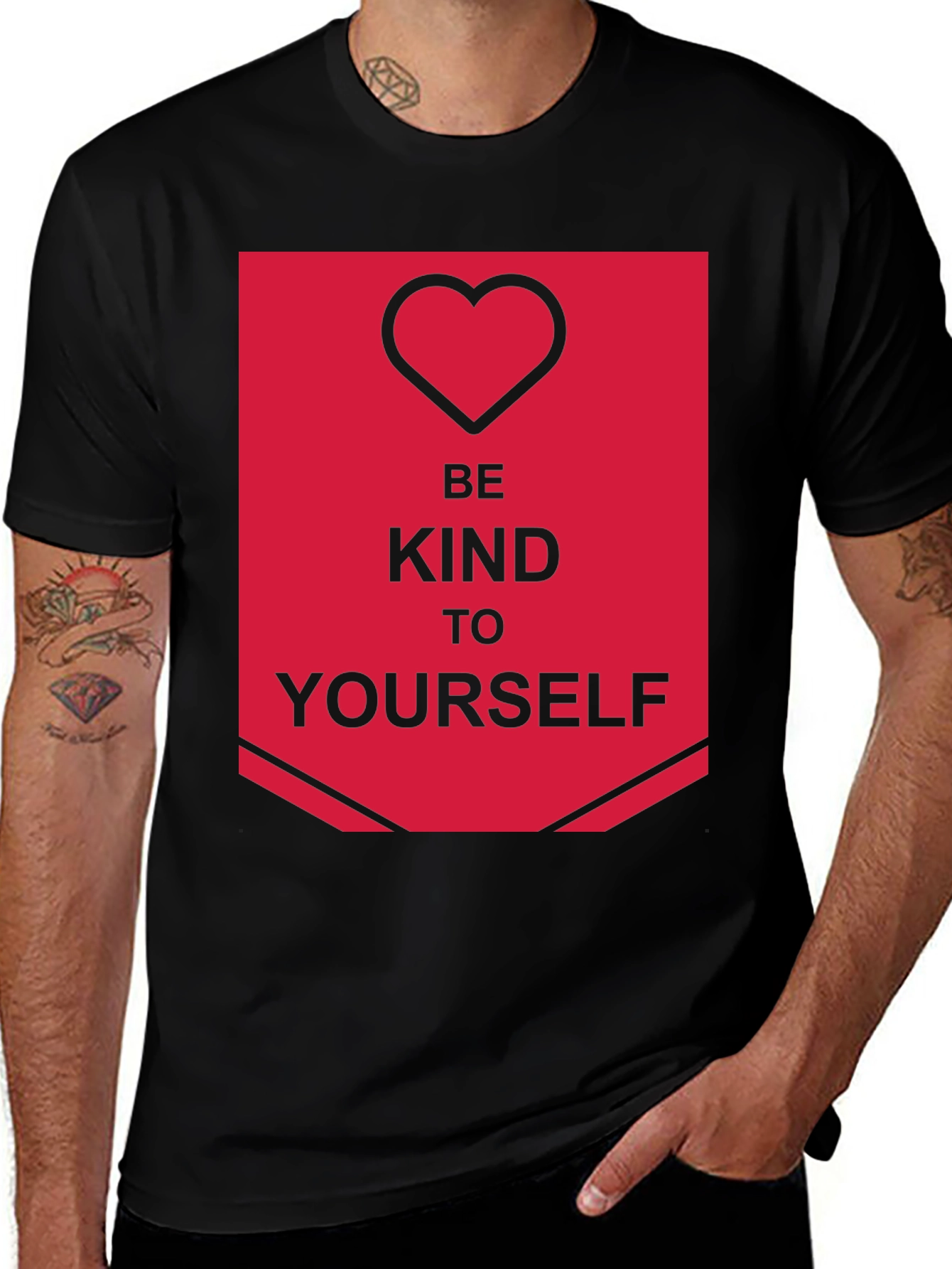 Be Kind to Yourself Graphic Tee - Black