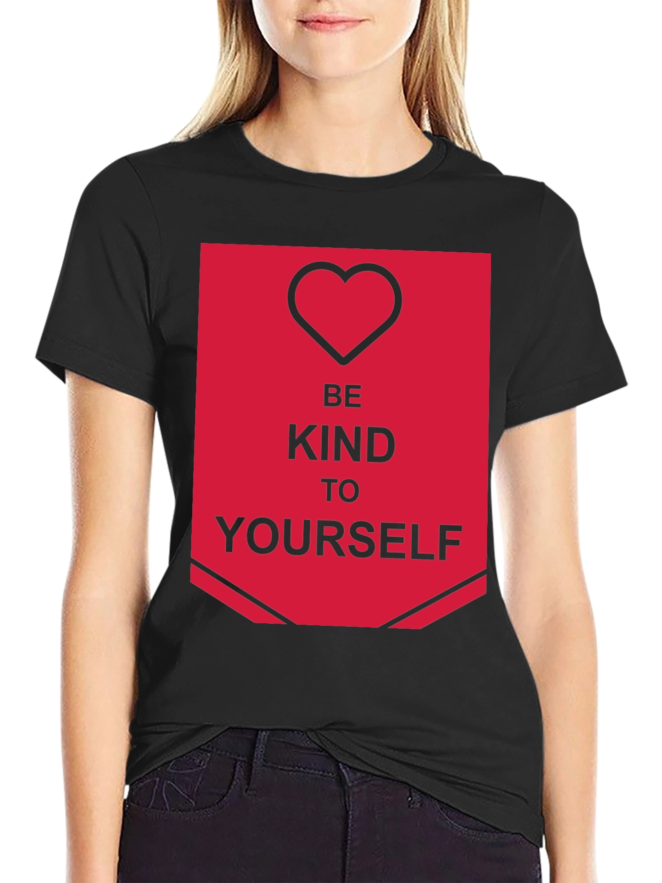 Be Kind to Yourself Graphic Tee - Black