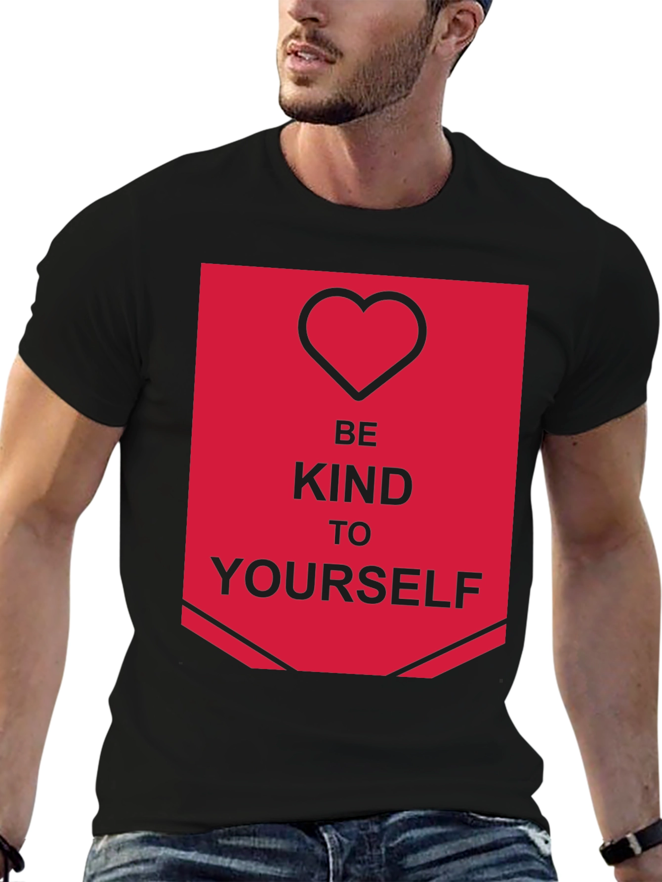 Be Kind to Yourself Graphic Tee - Black