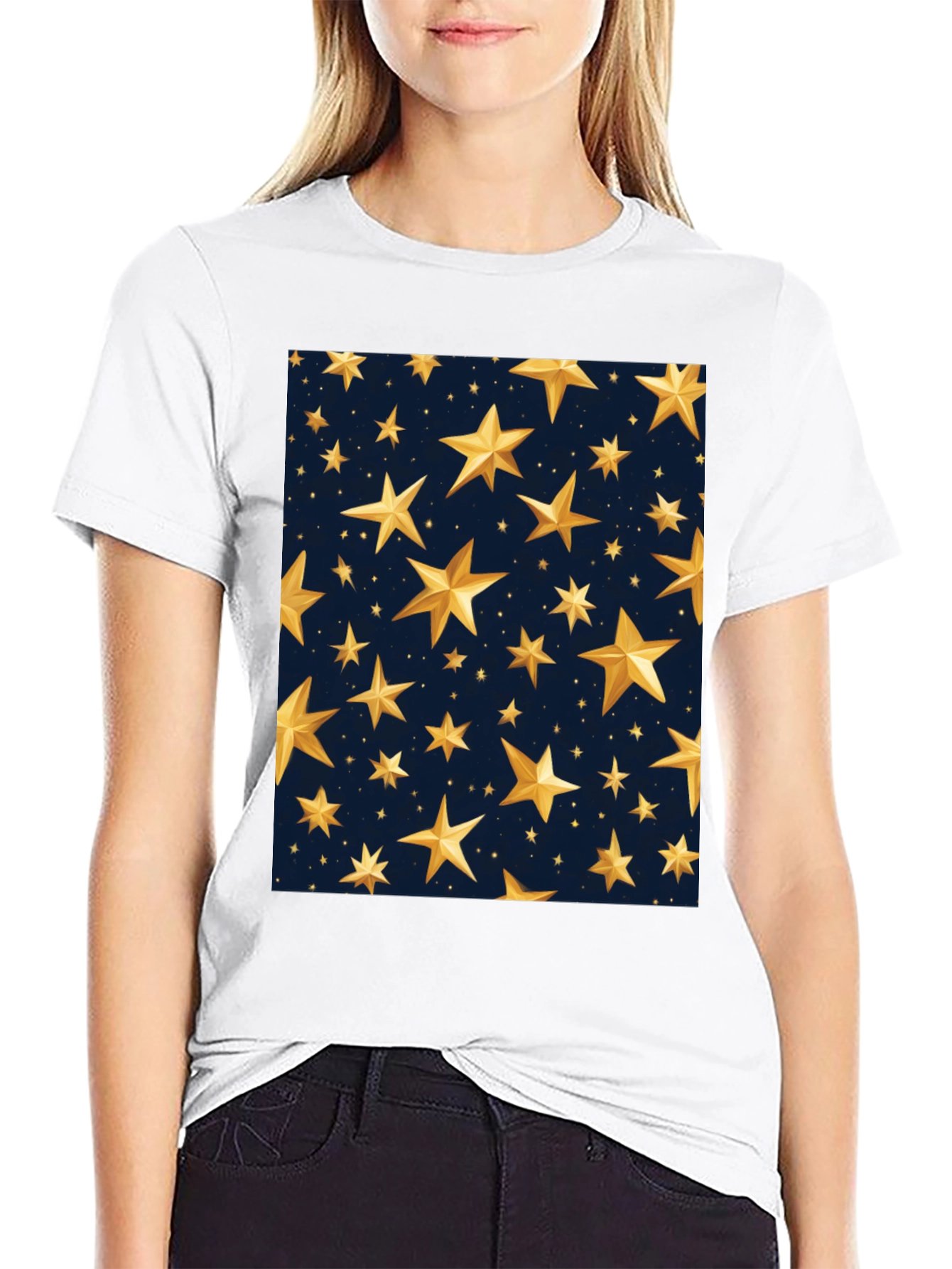 Stylish Starry Night T-Shirt