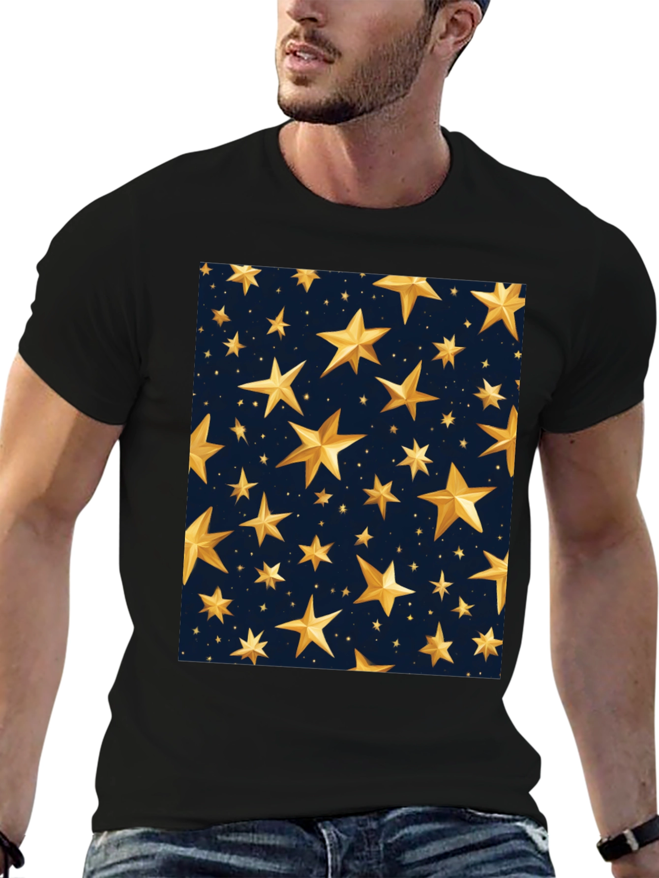 Stylish Starry Night T-Shirt