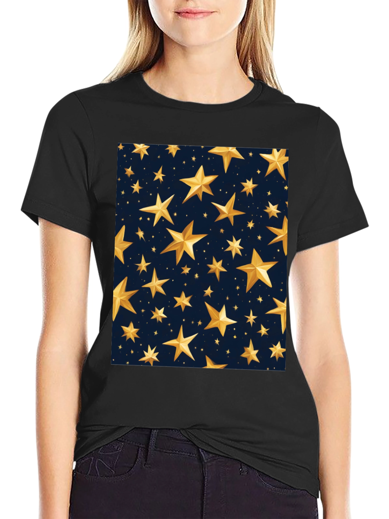 Stylish Starry Night T-Shirt