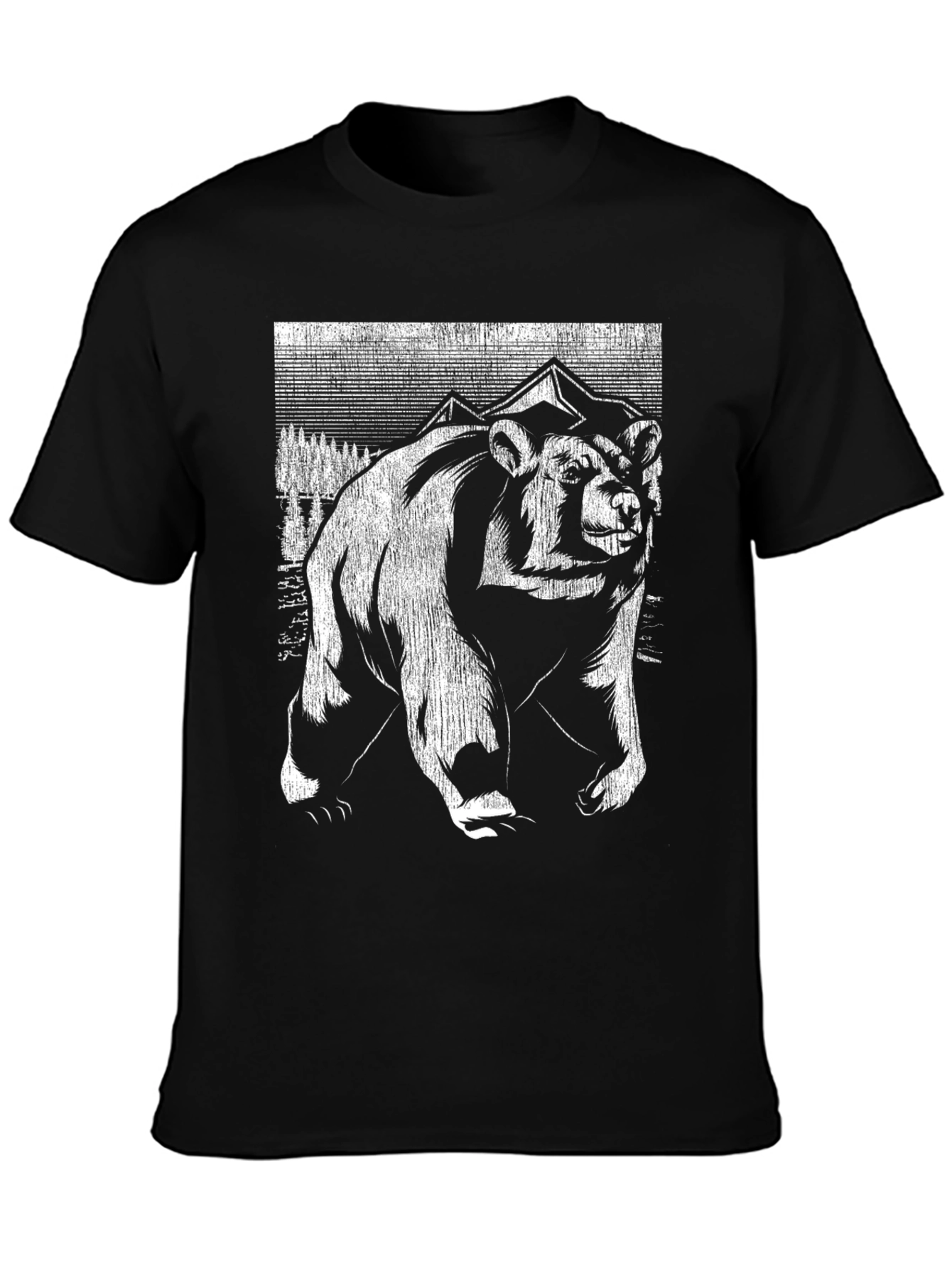 Bear Mountain Graphic Tee - Black