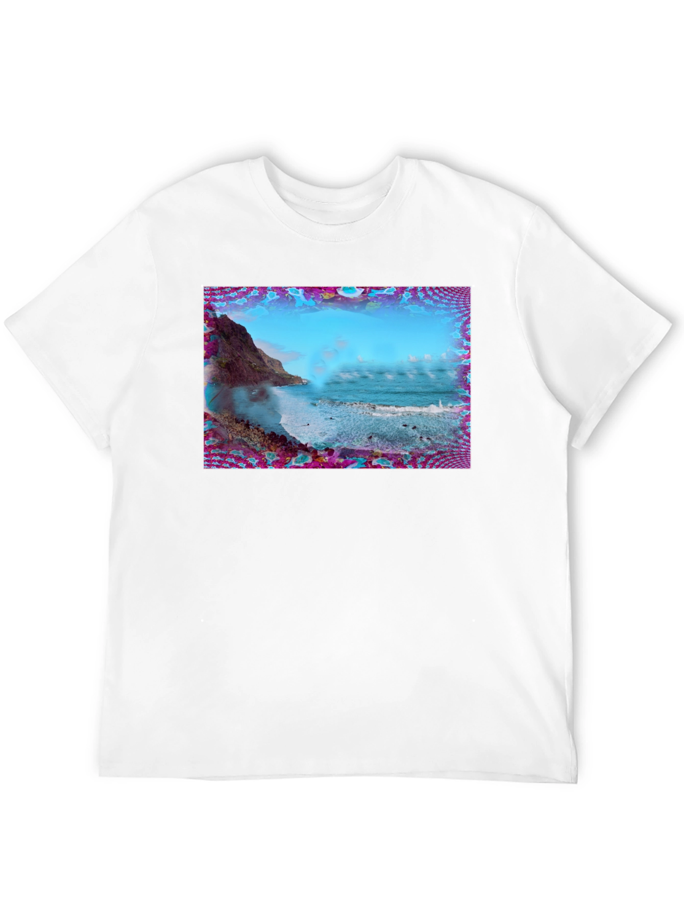 Ocean View Graphic Tee - Black