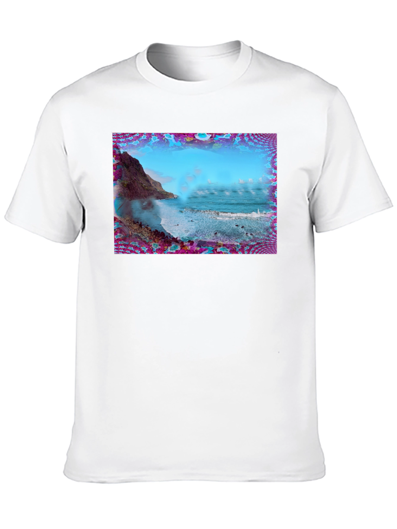 Ocean View Graphic Tee - Black