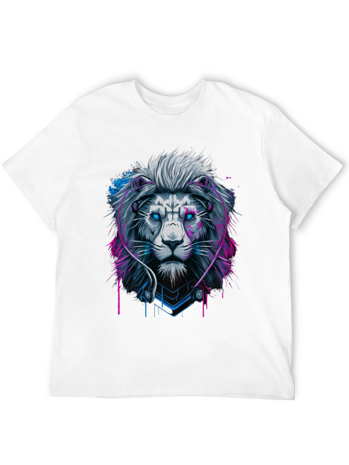 Lion Headphone Graphic Black Tee
