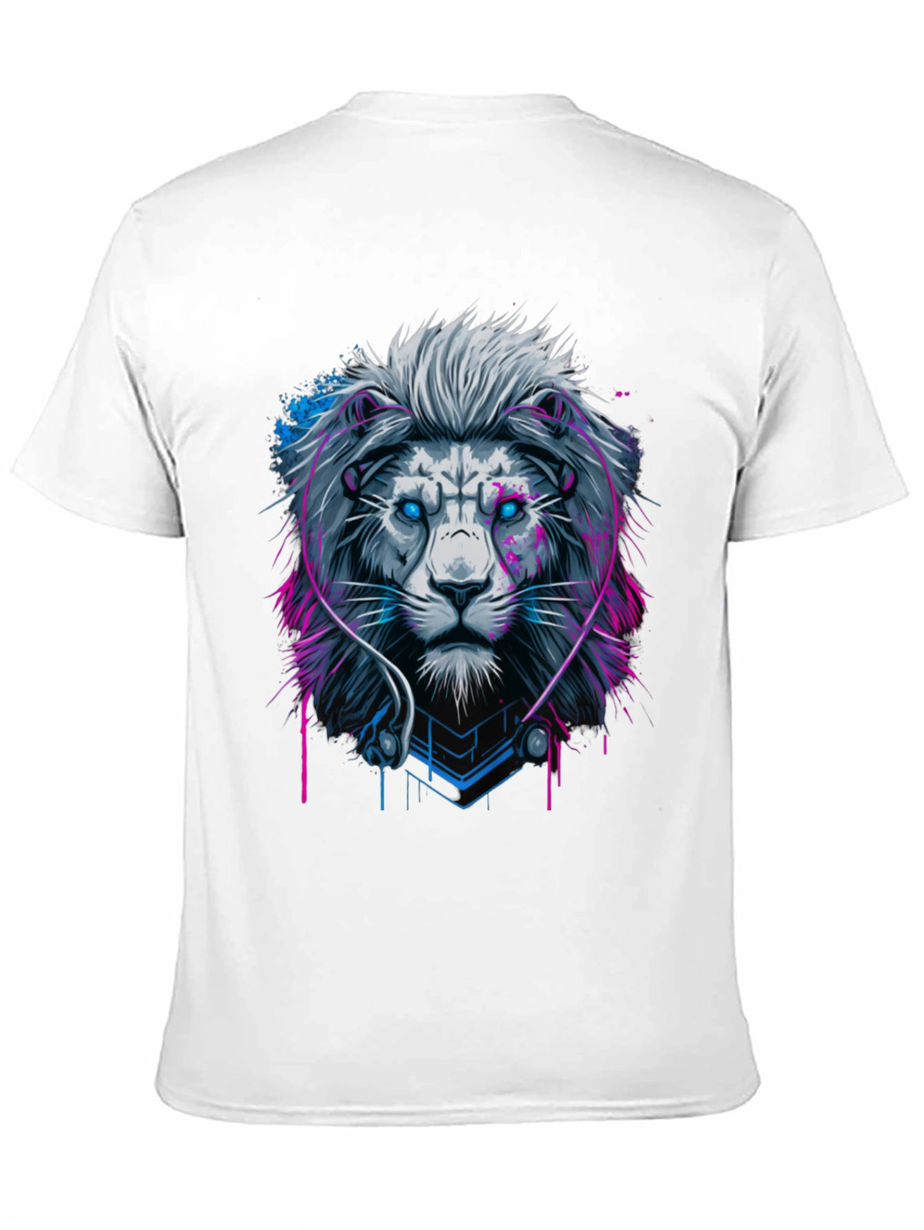 Lion Headphone Graphic Black Tee