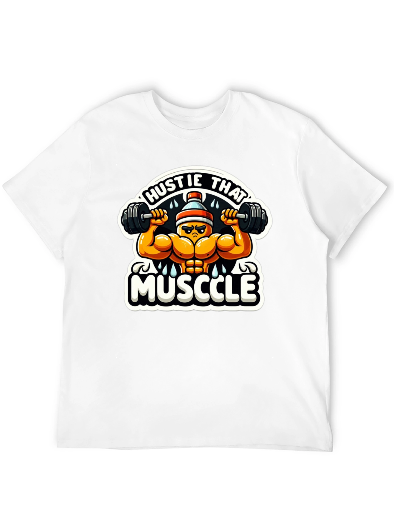 Hustle That Muscle Black T-Shirt