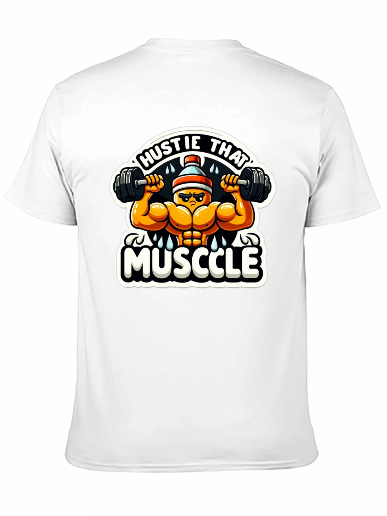 Hustle That Muscle Black T-Shirt