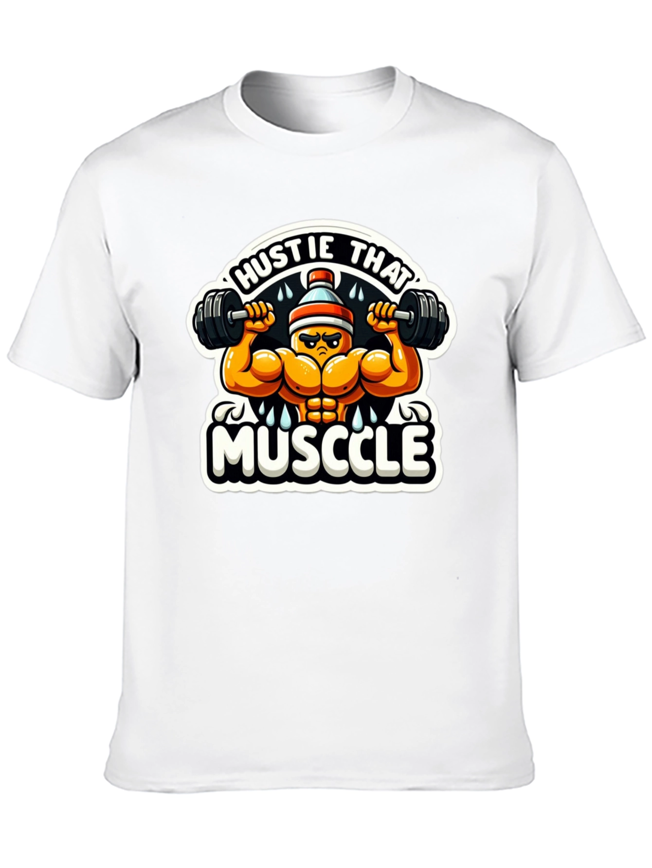 Hustle That Muscle Black T-Shirt
