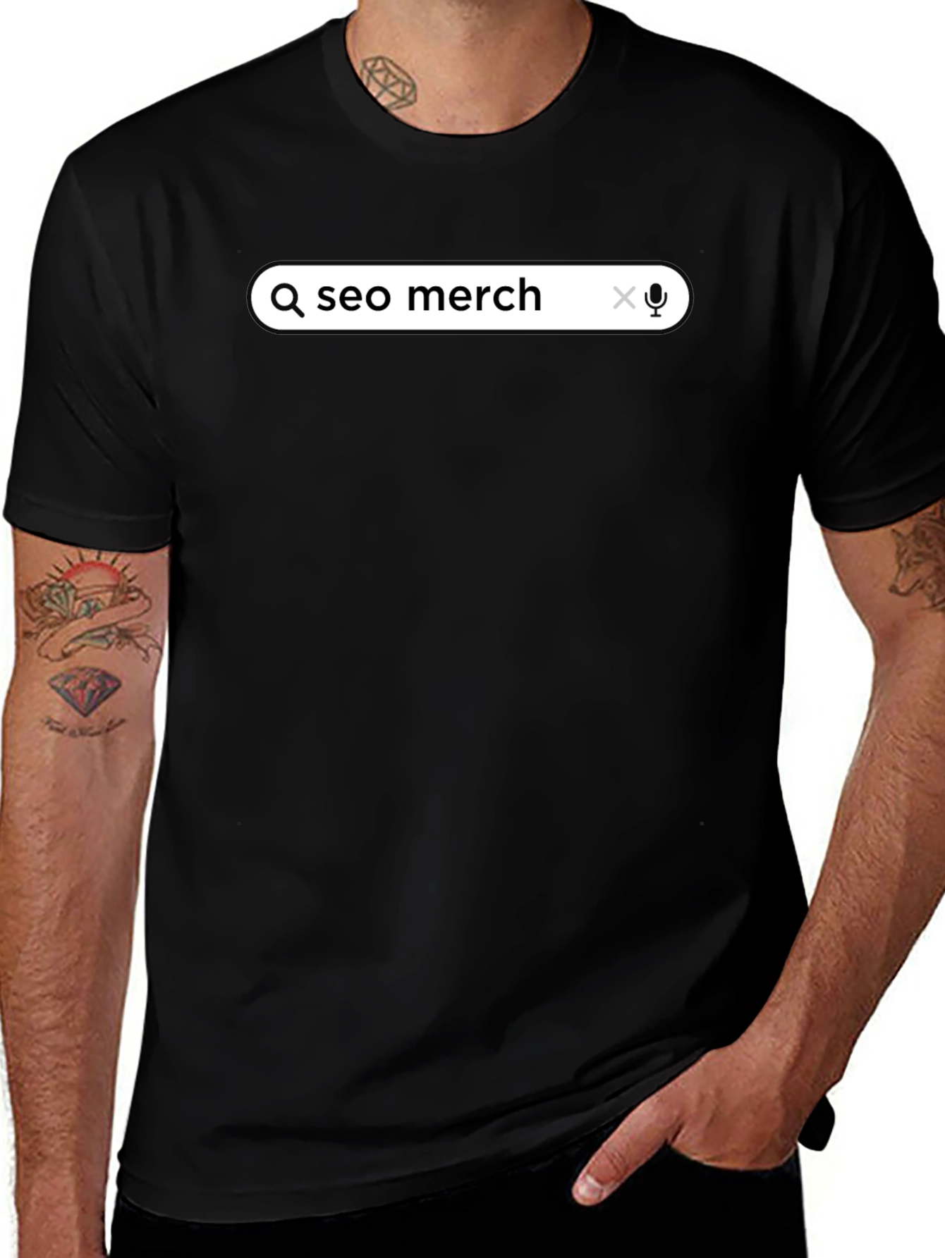 SEO Merch Graphic T-Shirt - Black