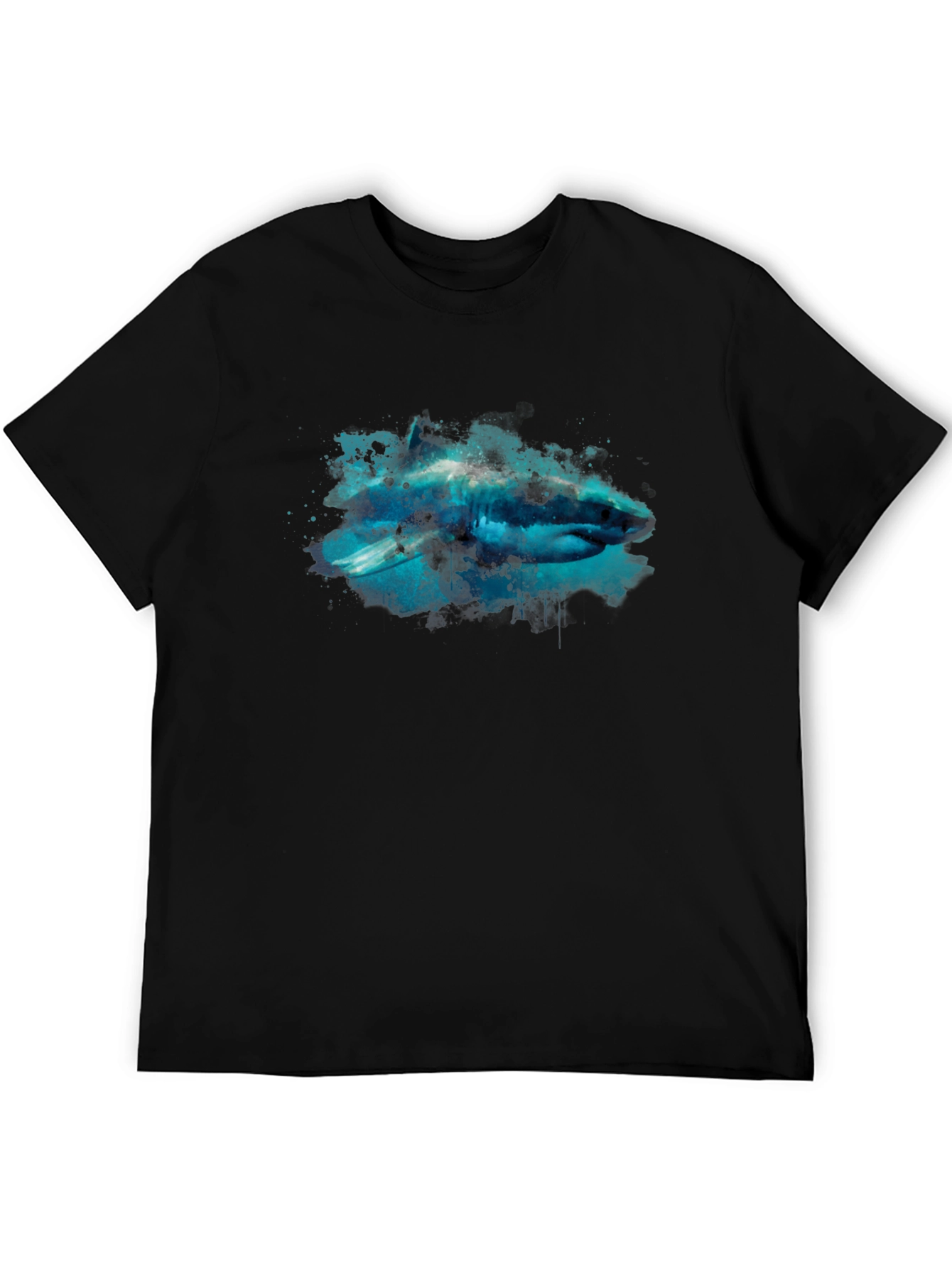 Shark Graphic Black T-Shirt