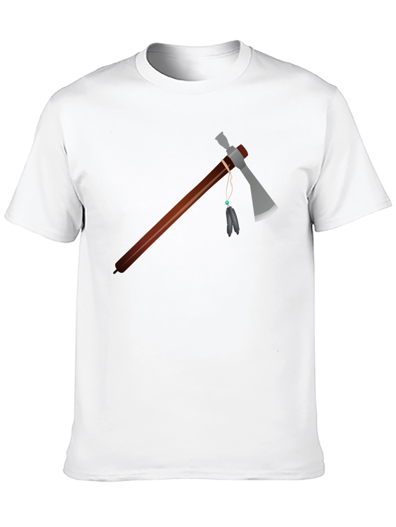 Tomahawk Axe Graphic Tee - Black Cotton T-Shirt