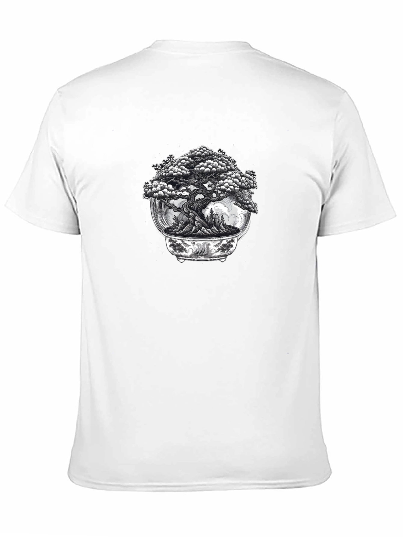 Bonsai Tree Graphic Black T-Shirt