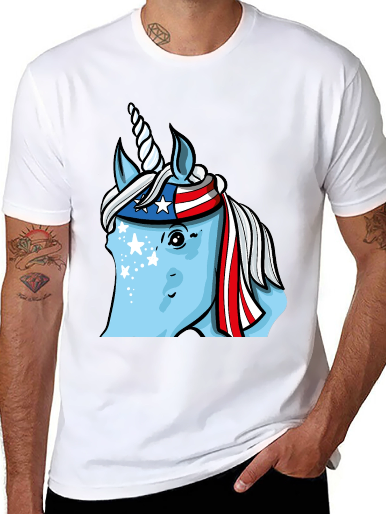 Patriotic Unicorn T-Shirt