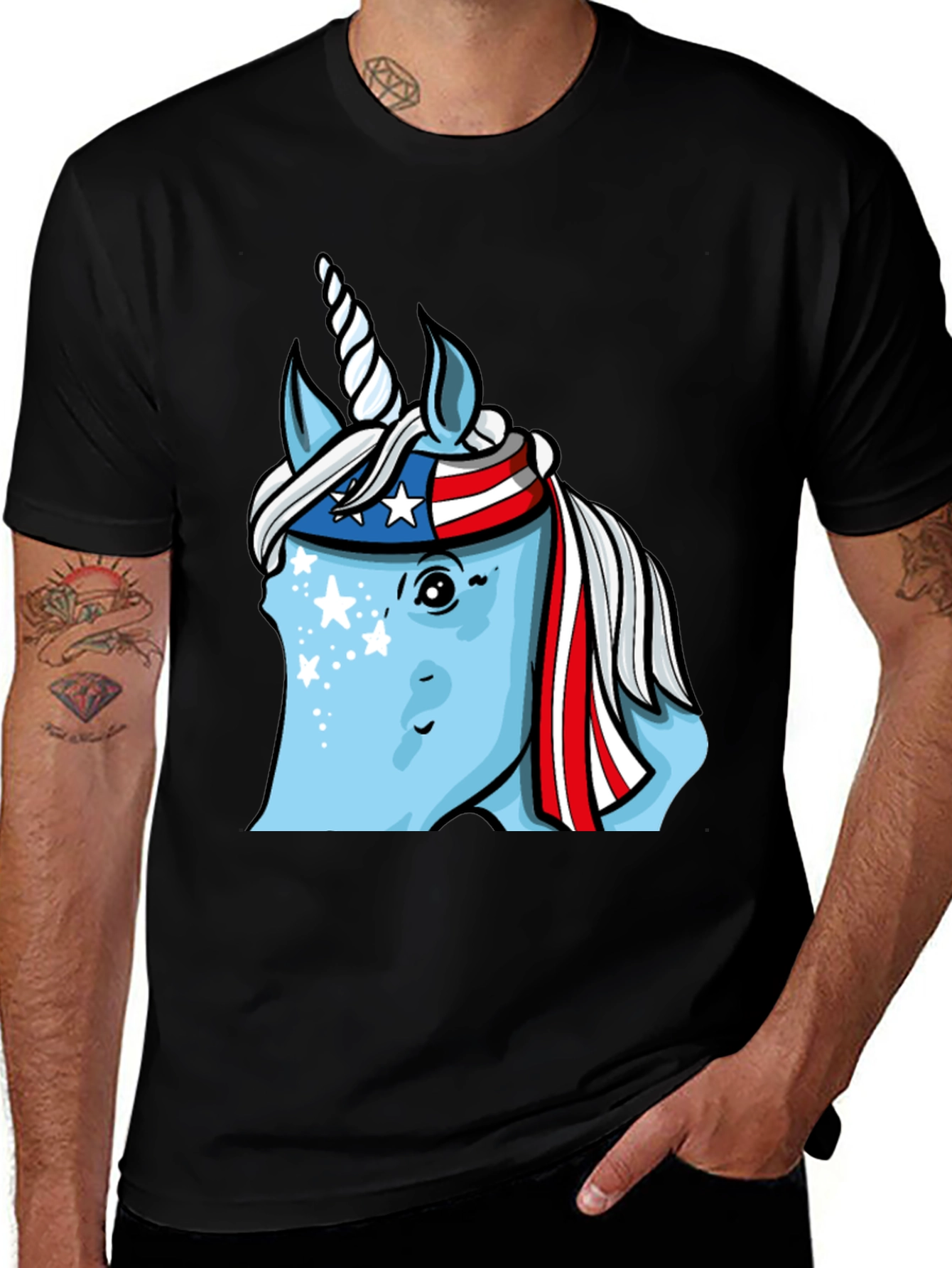 Patriotic Unicorn T-Shirt