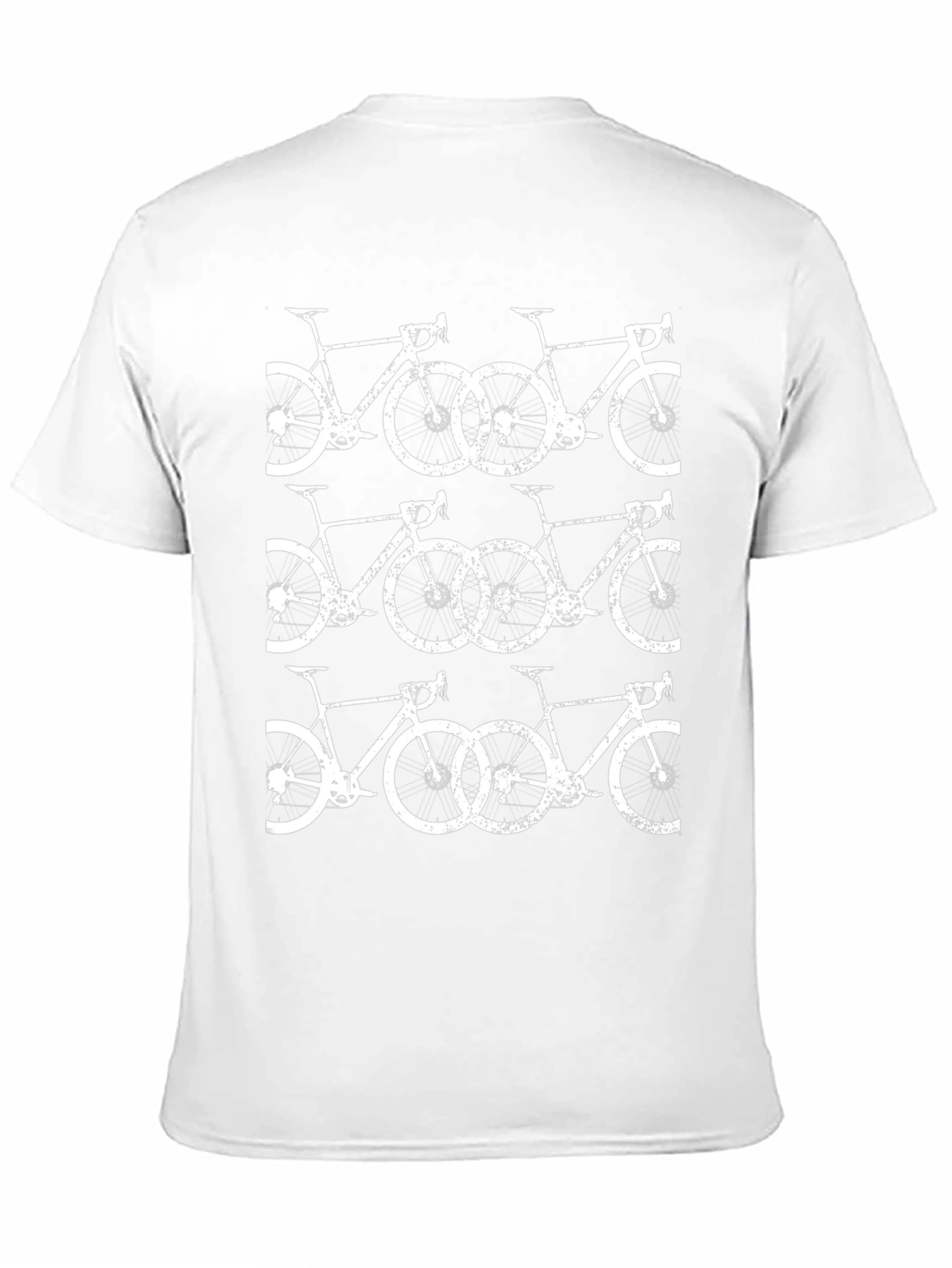 Bicycle Pattern Black T-Shirt