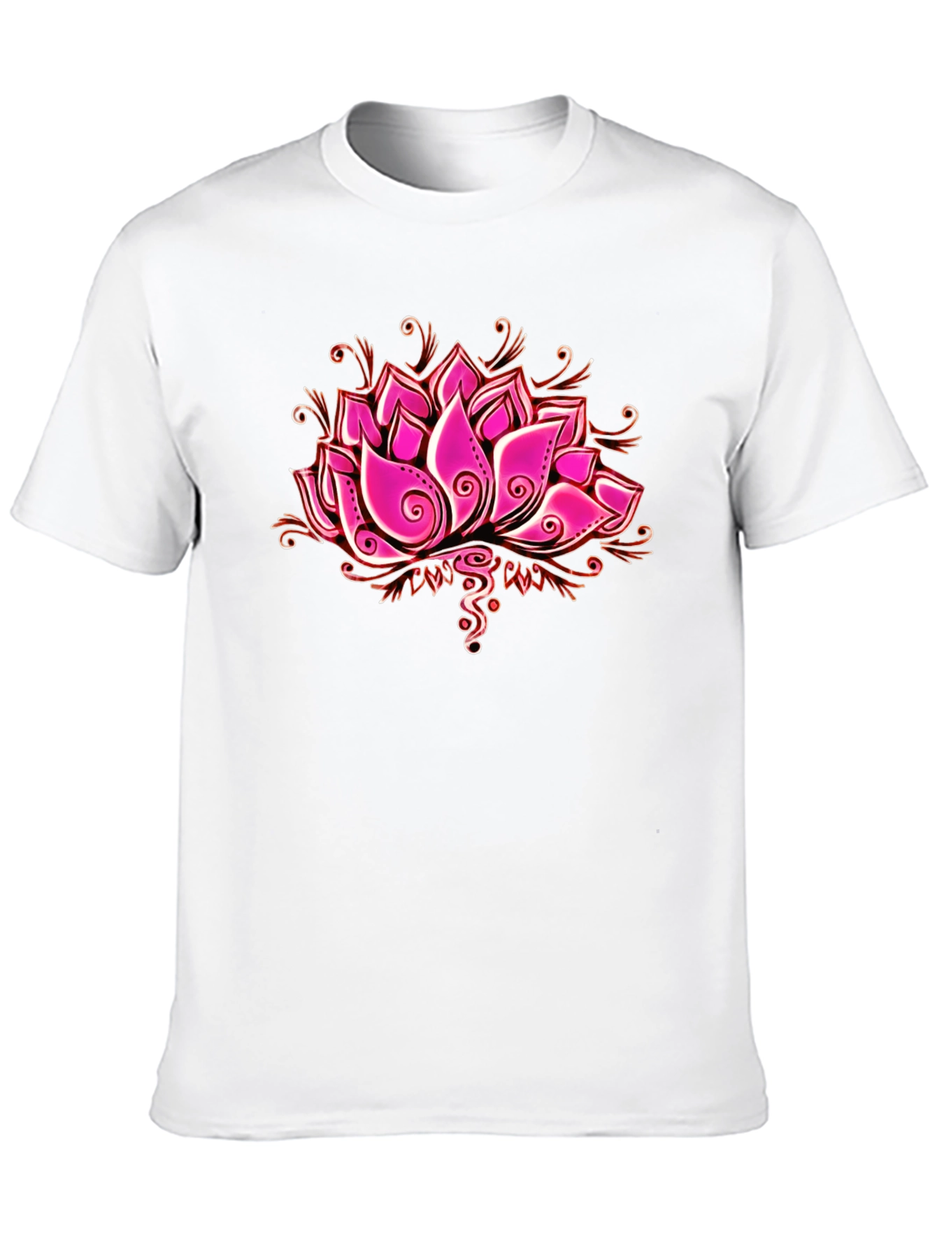 Lotus Flower Graphic T-Shirt