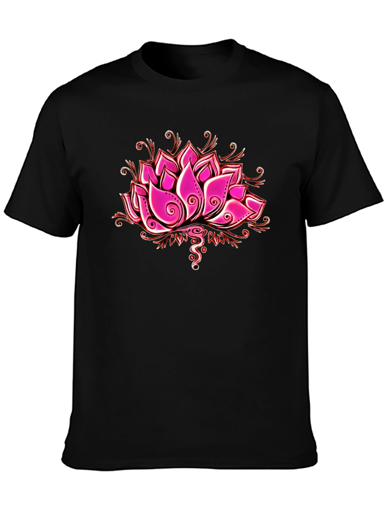 Lotus Flower Graphic T-Shirt