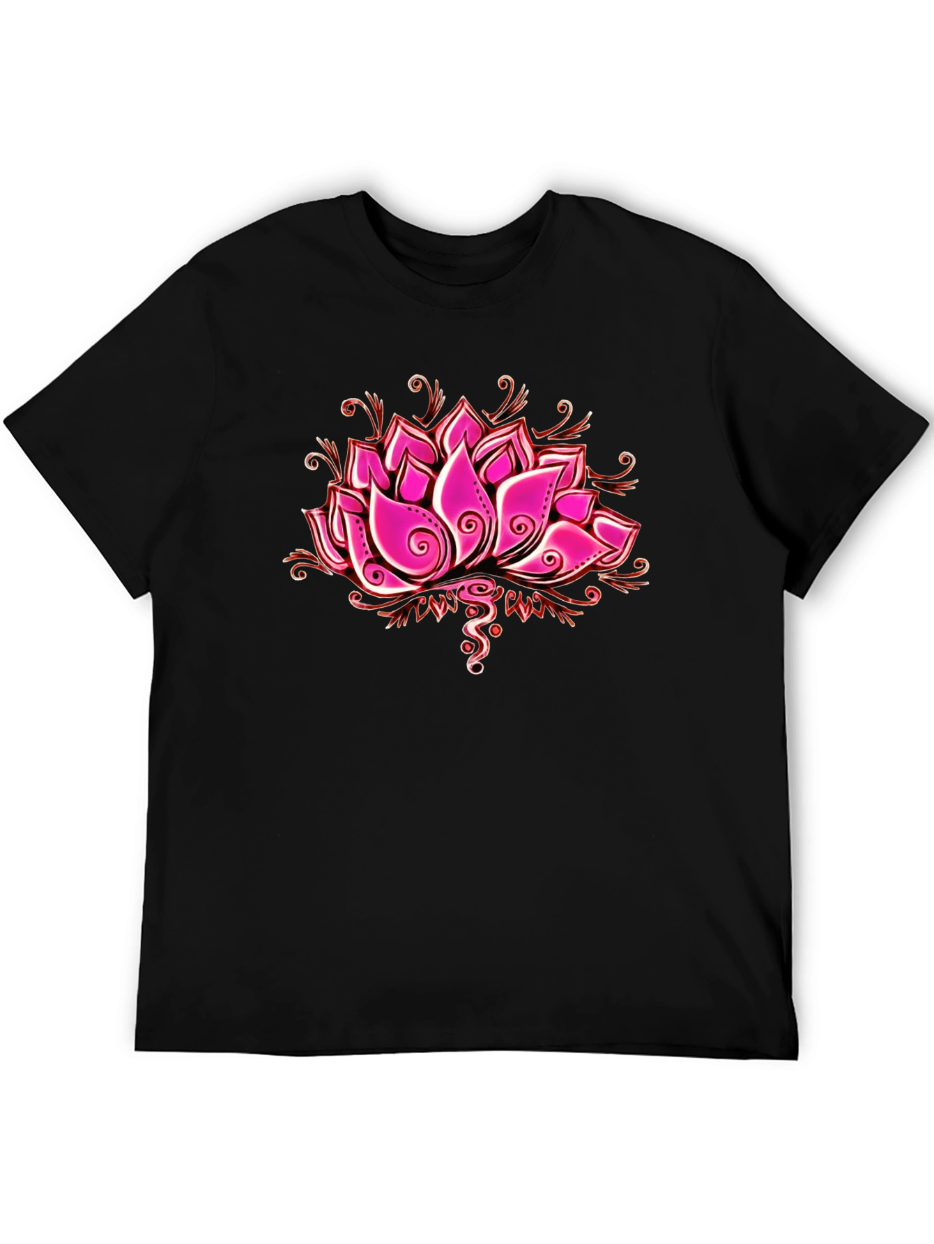 Lotus Flower Graphic T-Shirt