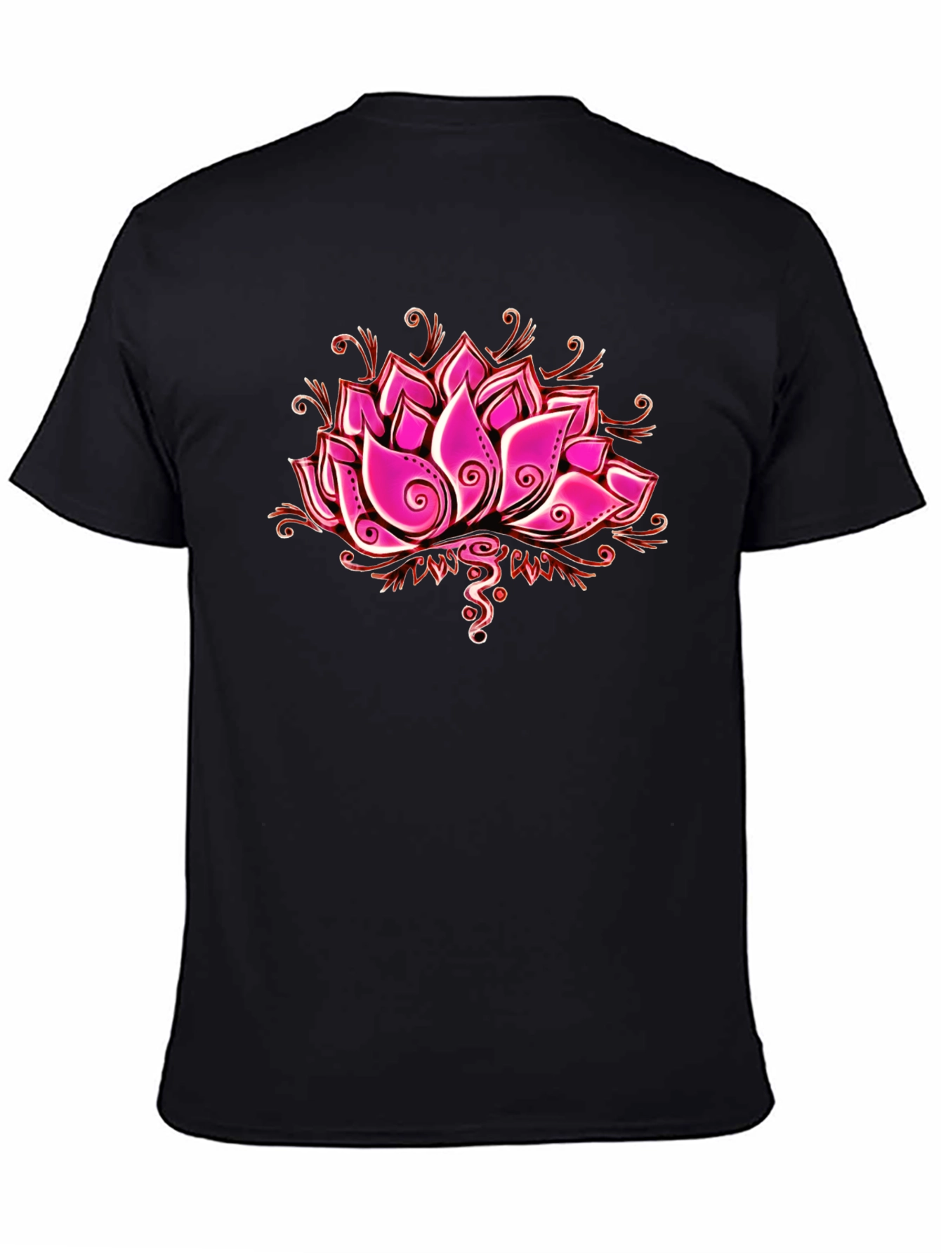 Lotus Flower Graphic T-Shirt