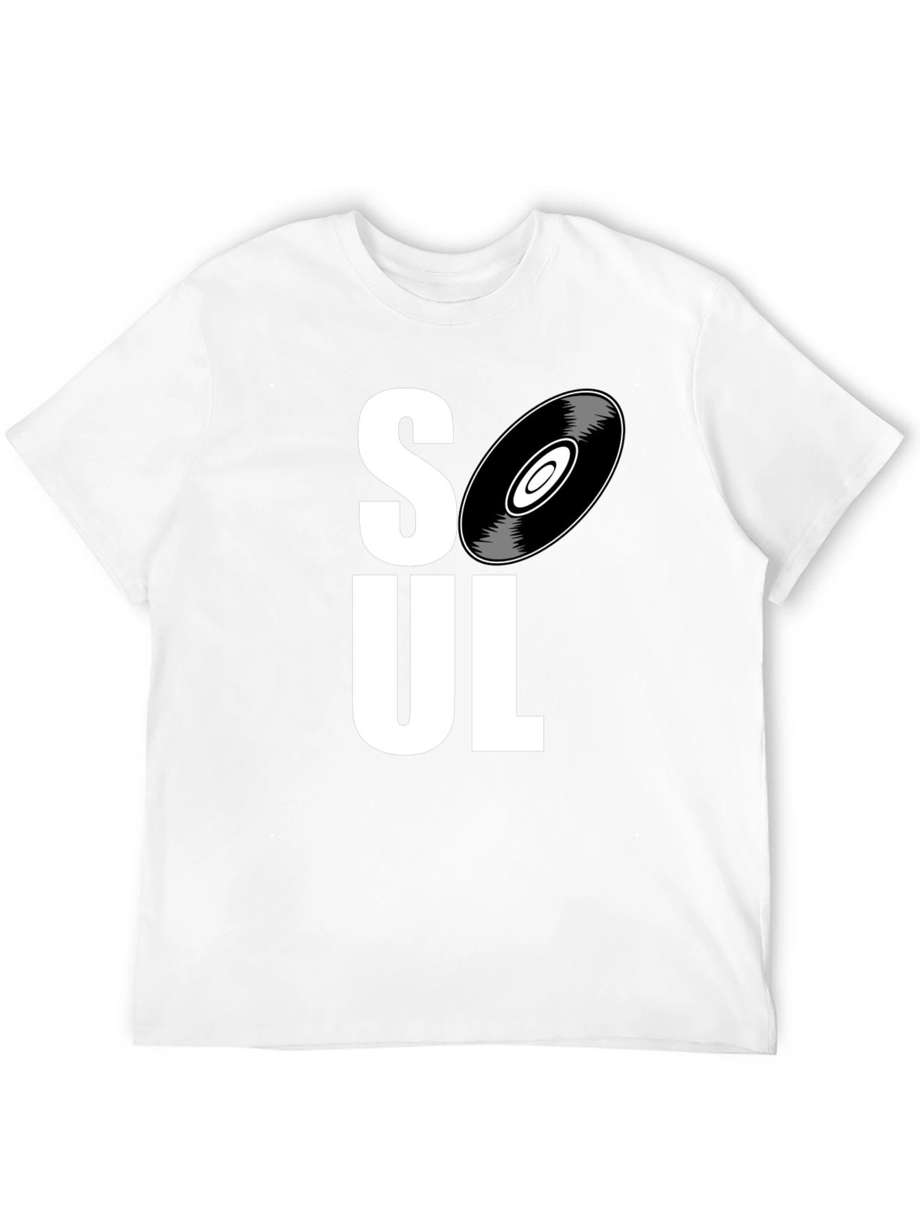 Soul Music Graphic Tee - Black Cotton T-Shirt