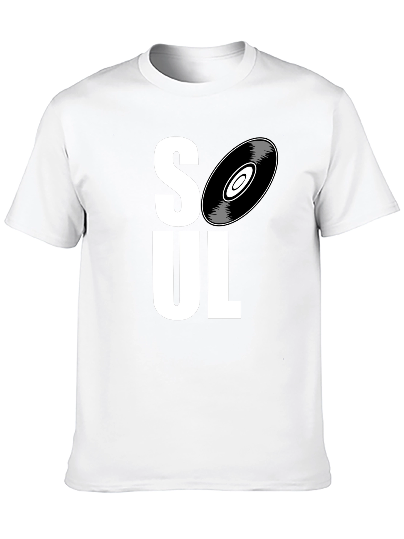 Soul Music Graphic Tee - Black Cotton T-Shirt