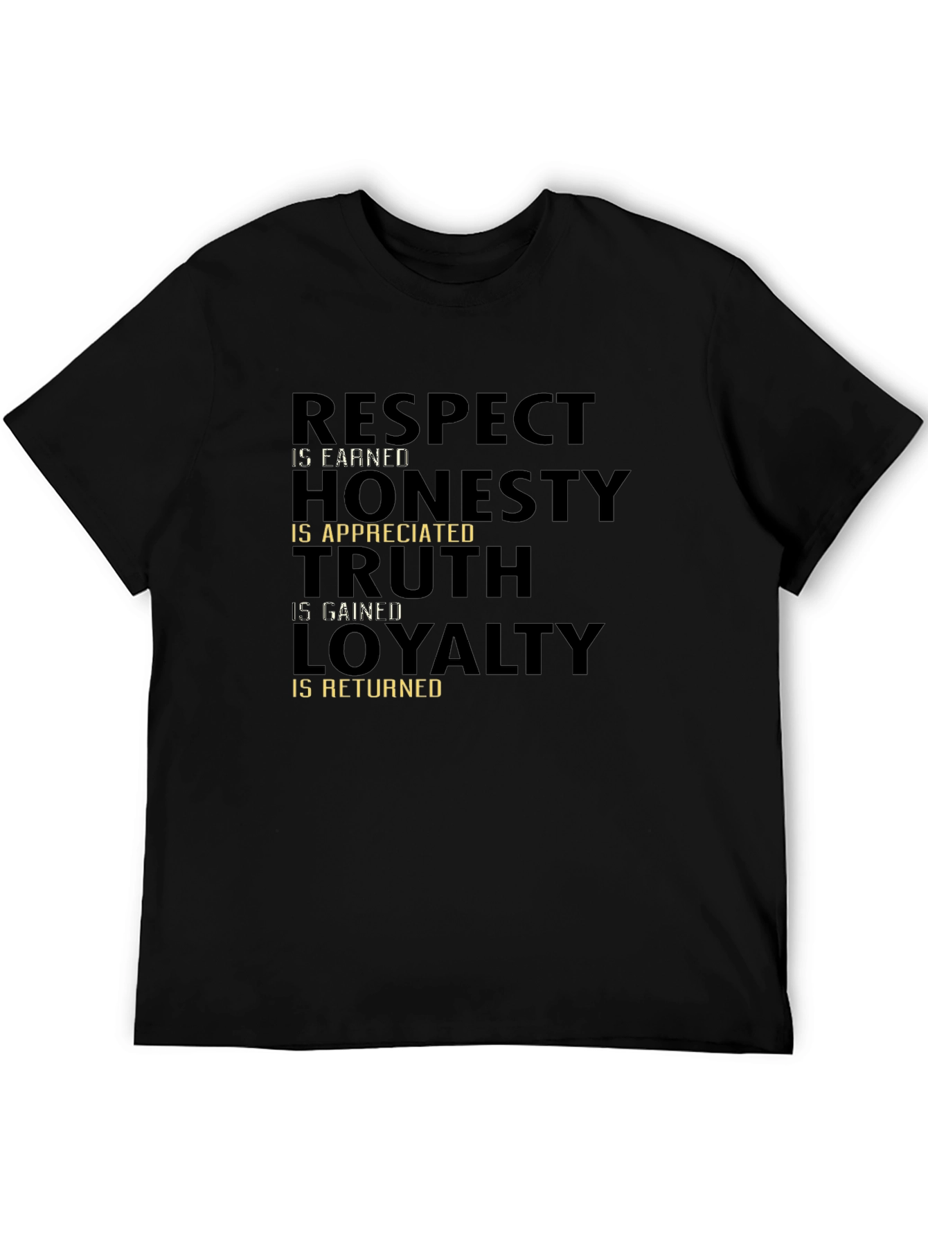 Respect Honesty Truth Loyalty Graphic T-Shirt