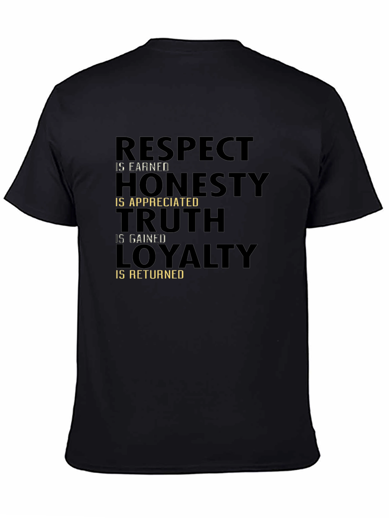 Respect Honesty Truth Loyalty Graphic T-Shirt
