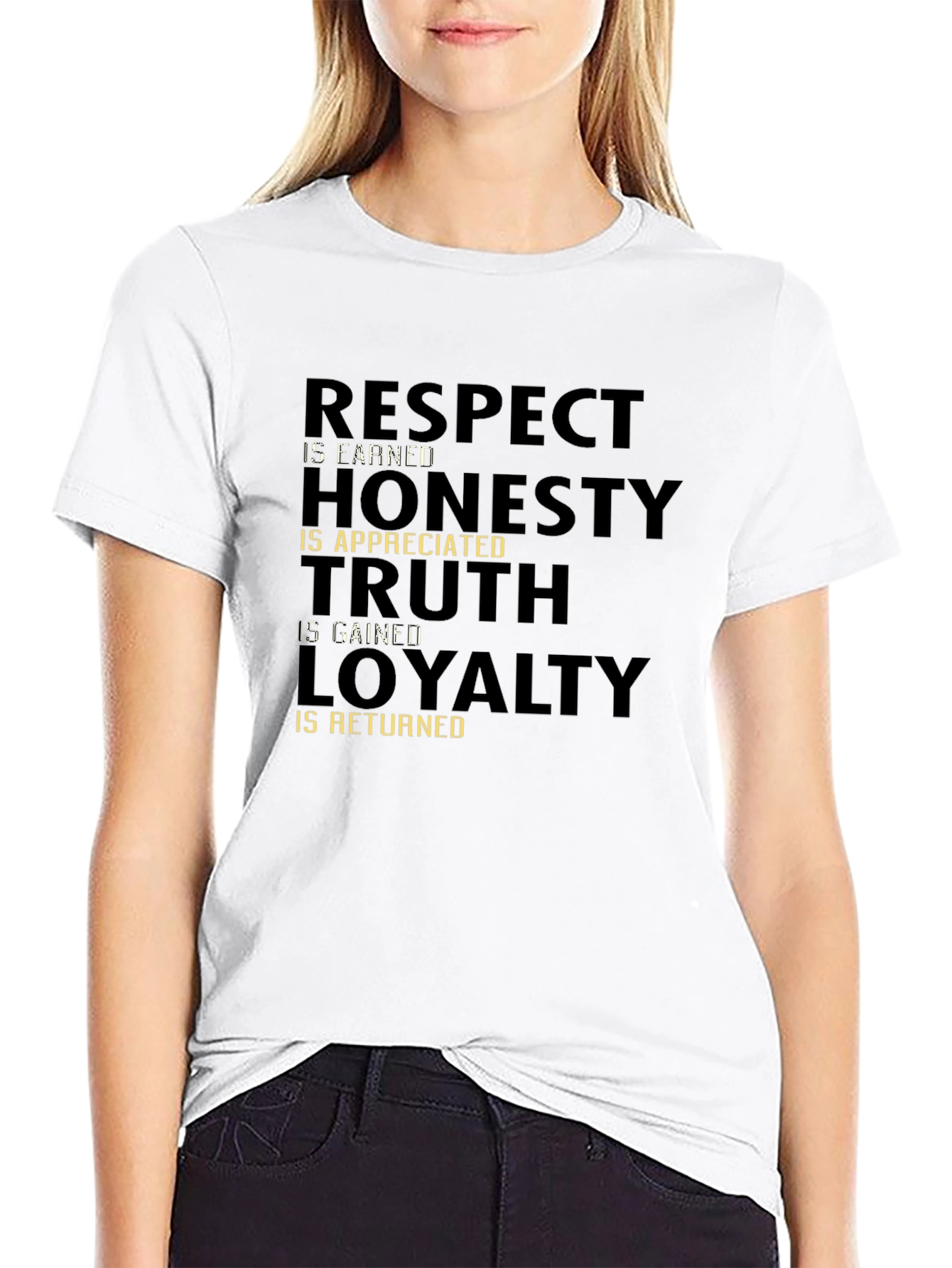 Respect Honesty Truth Loyalty Graphic T-Shirt
