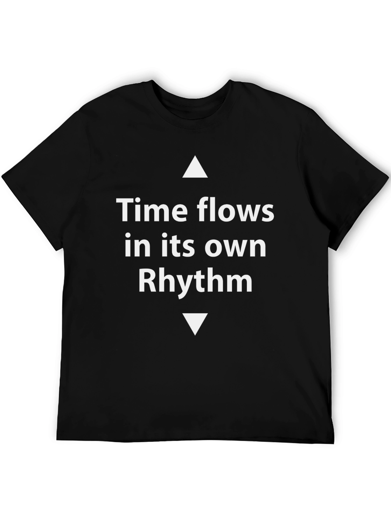 Time Flows T-Shirt - Black Graphic Tee