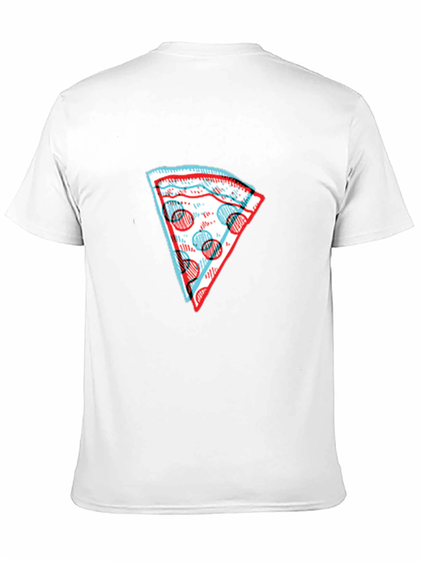 Pizza Slice Graphic Tee - Stylish Mens Black T-Shirt
