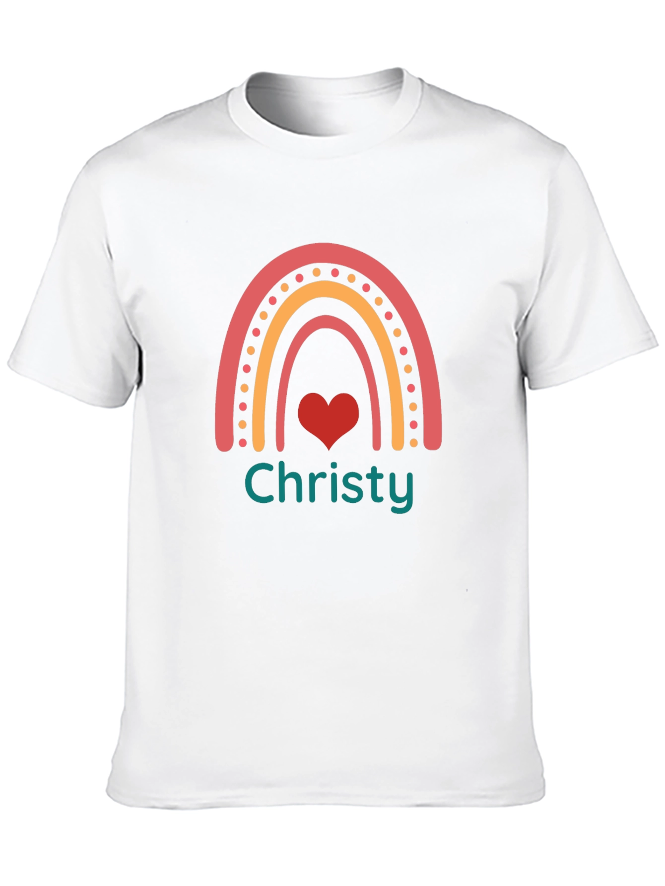 Rainbow Christy T-Shirt - Personalized Name Tee