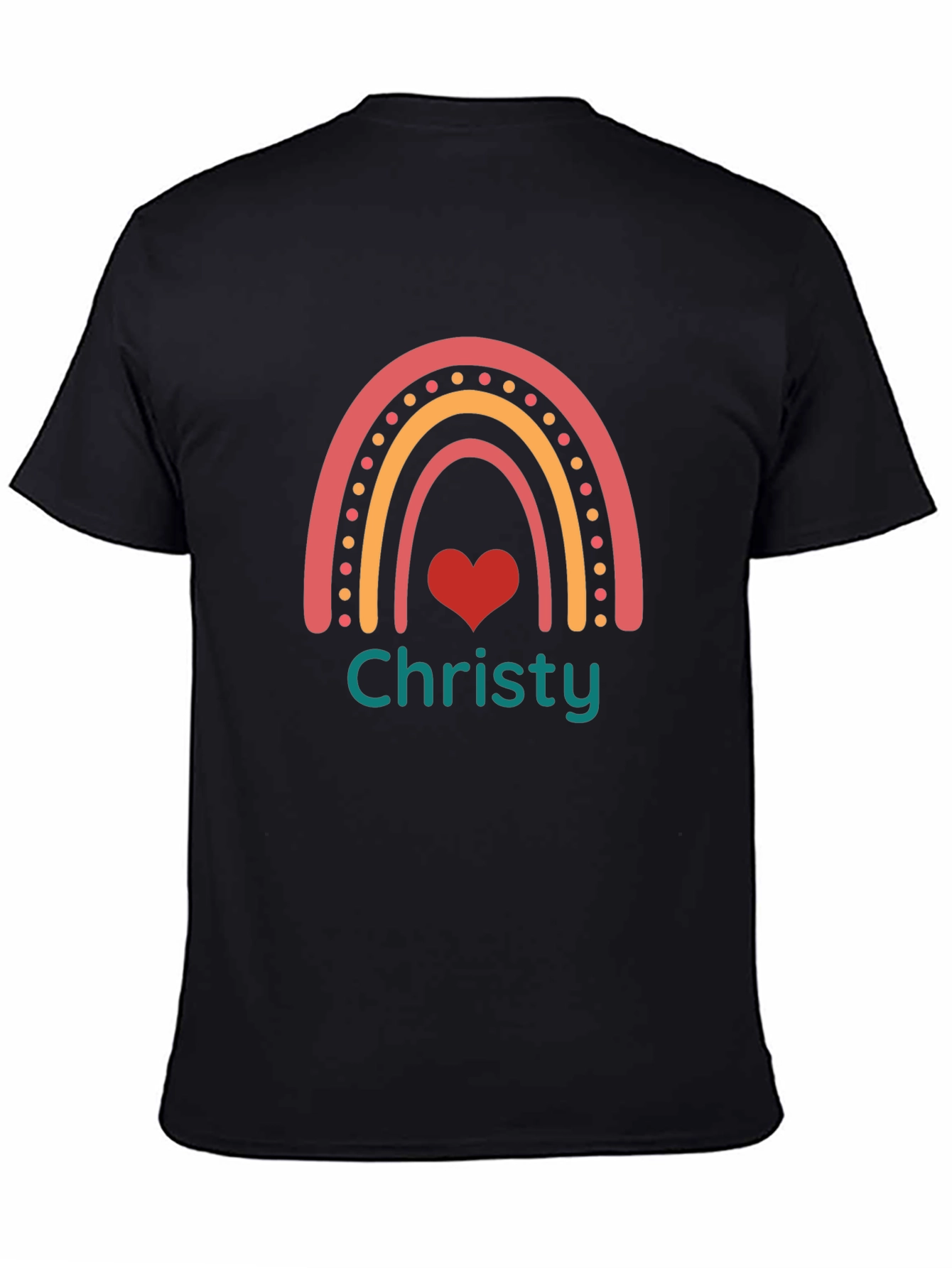 Rainbow Christy T-Shirt - Personalized Name Tee