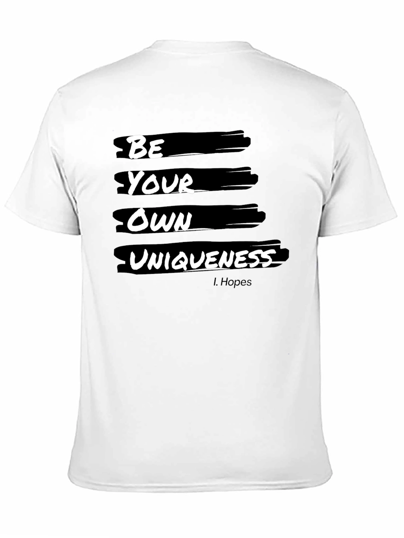 Be Your Own Uniqueness Graphic Tee - Black