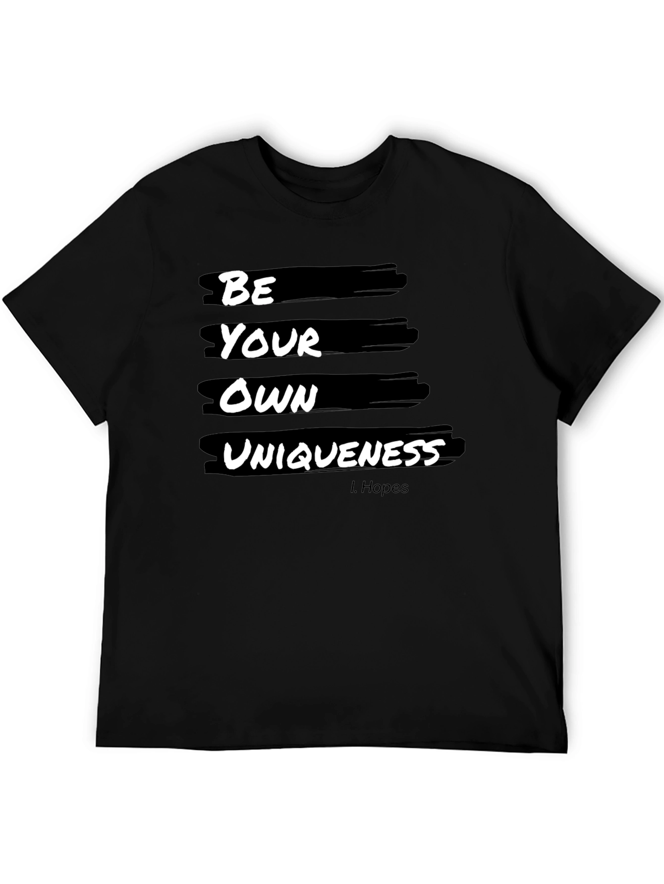Be Your Own Uniqueness Graphic Tee - Black