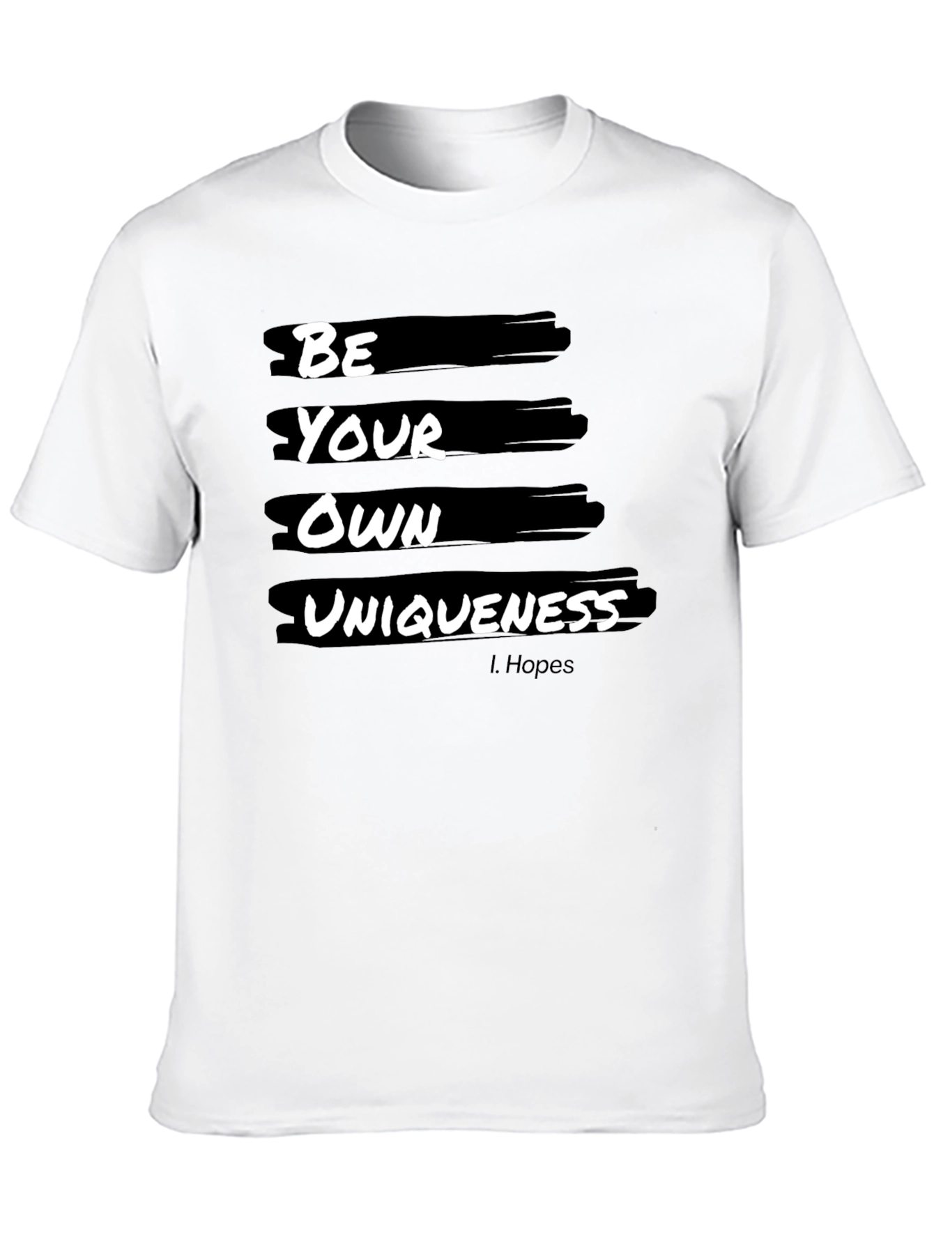 Be Your Own Uniqueness Graphic Tee - Black
