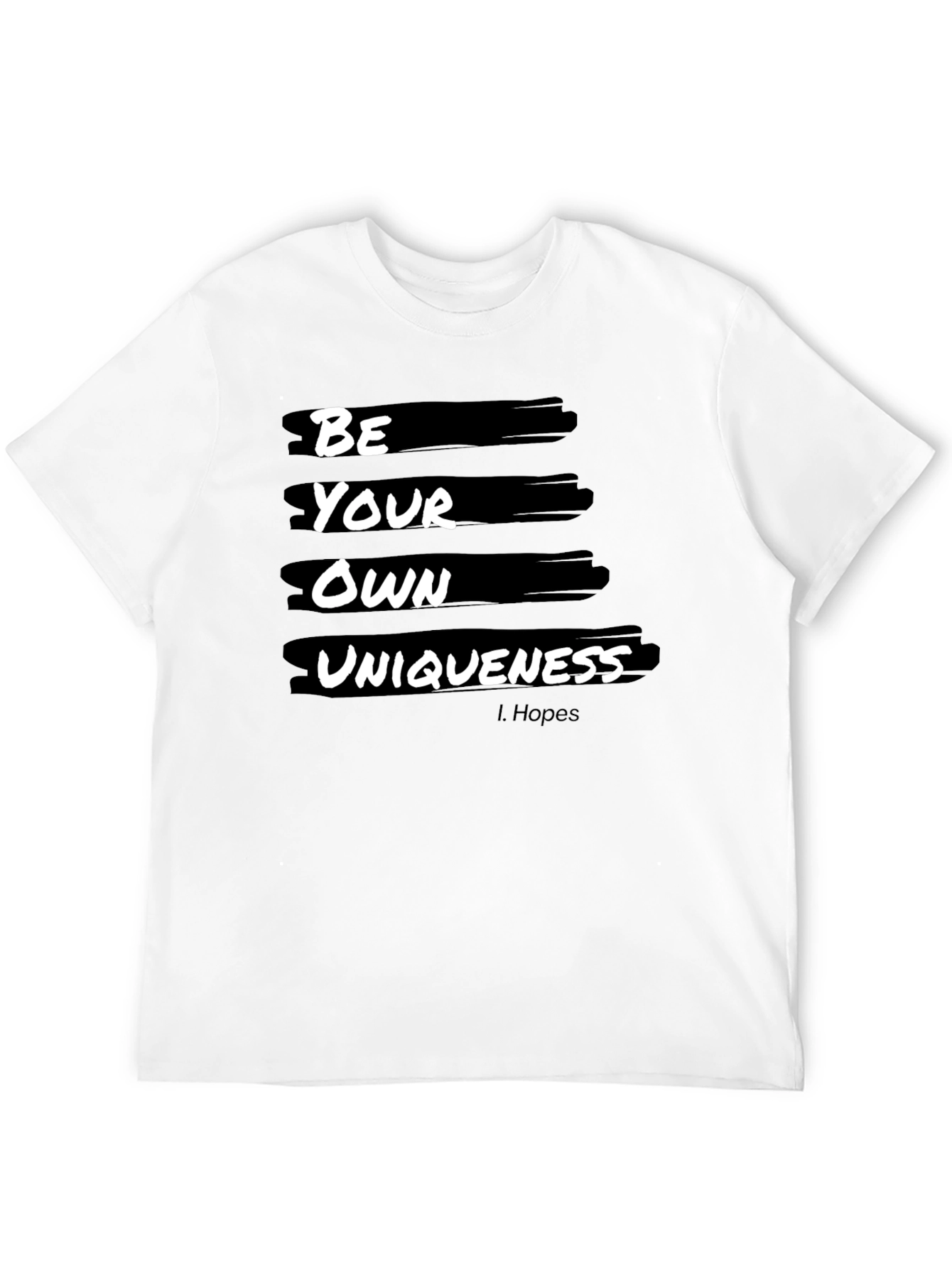 Be Your Own Uniqueness Graphic Tee - Black