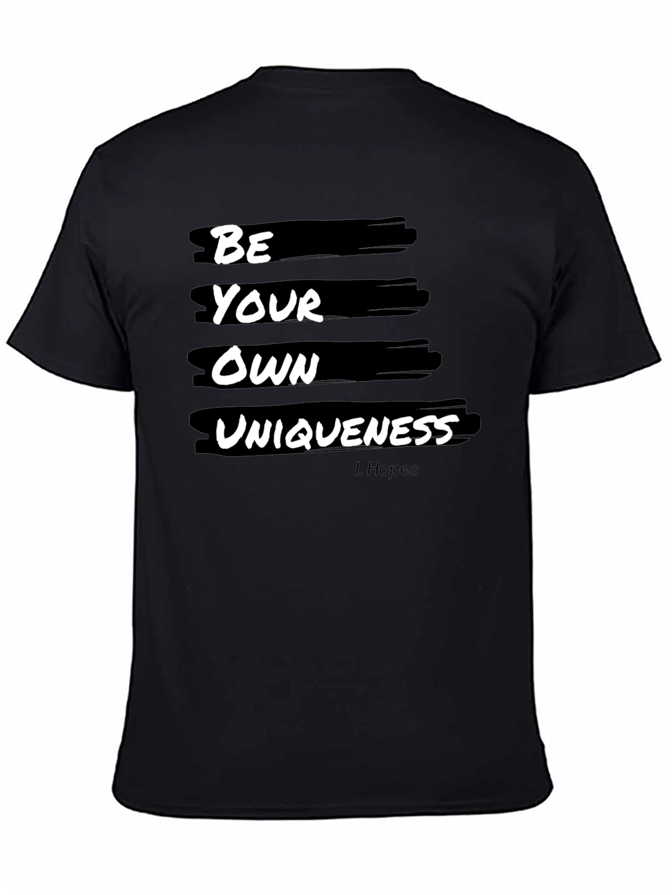 Be Your Own Uniqueness Graphic Tee - Black