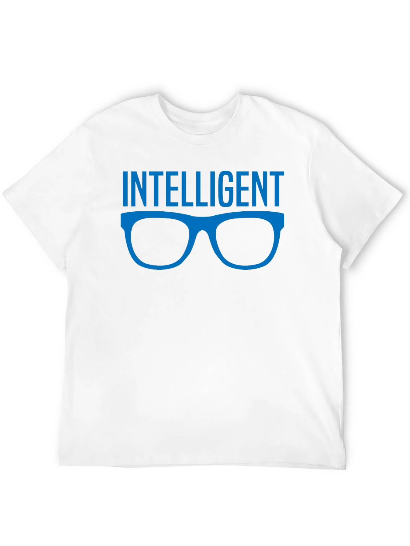 Intelligent Glasses Graphic Tee - Black Cotton T-Shirt
